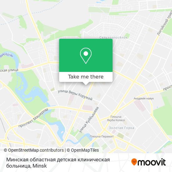 Минская областная детская клиническая больница map