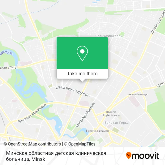 Минская областная детская клиническая больница map