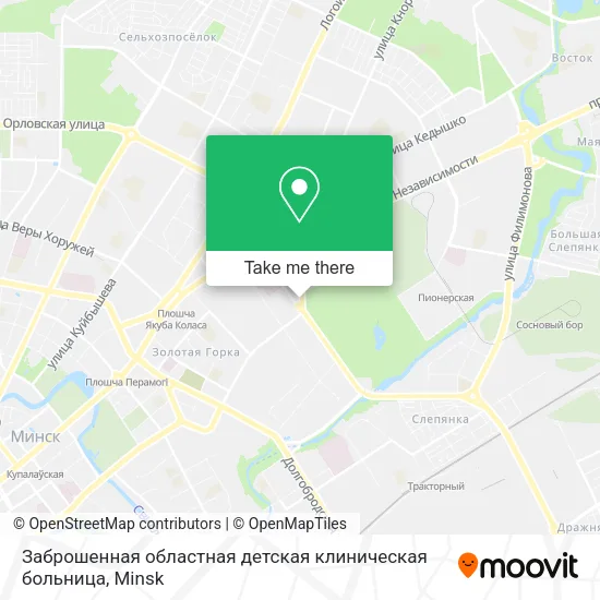 Заброшенная областная детская клиническая больница map