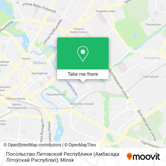 Посольство Литовской Республики (Амбасада Літоўскай Рэспублікі) map