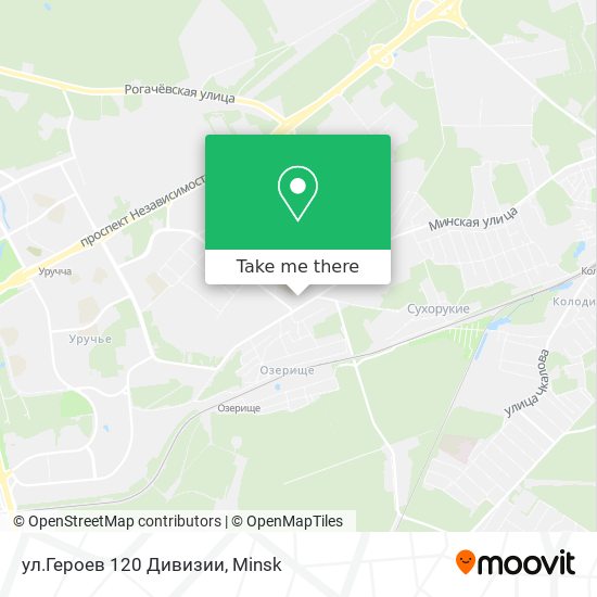 ул.Героев 120 Дивизии map