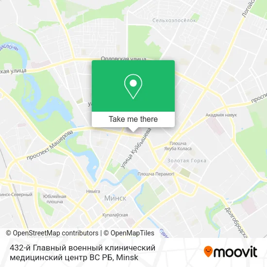 432-й Главный военный клинический медицинский центр ВС РБ map