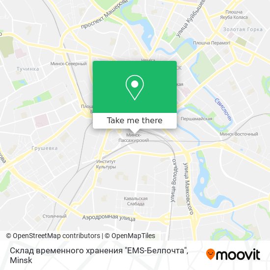 Склад временного хранения "EMS-Белпочта" map