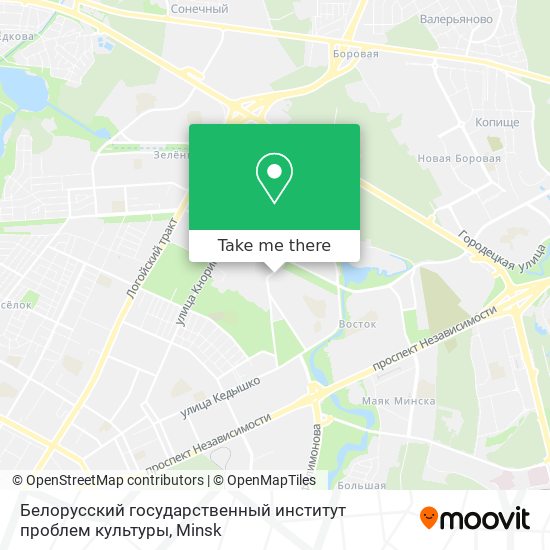 Белорусский государственный институт проблем культуры map