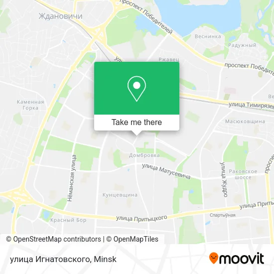 улица Игнатовского map