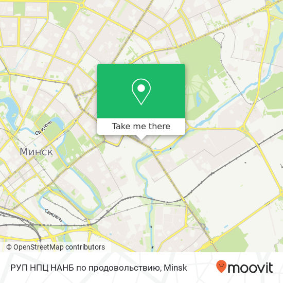 РУП НПЦ НАНБ по продовольствию map