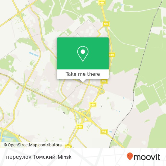 переулок Томский map