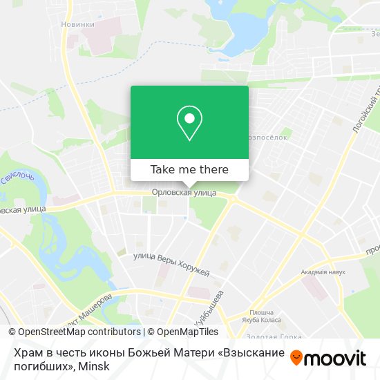 Храм в честь иконы Божьей Матери «Взыскание погибших» map