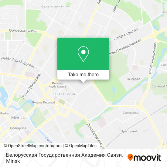 Белорусская Государственная Академия Связи map