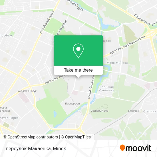 переулок Макаенка map