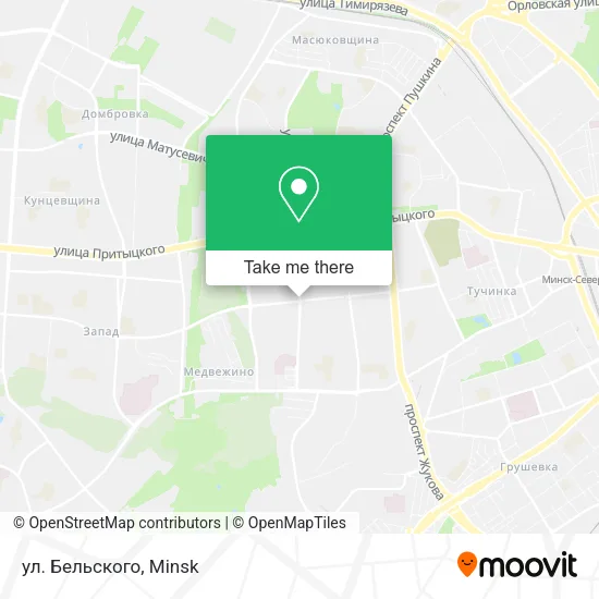 ул. Бельского map