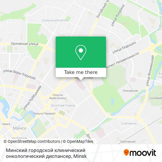 Минский городской клинический онкологический диспансер map