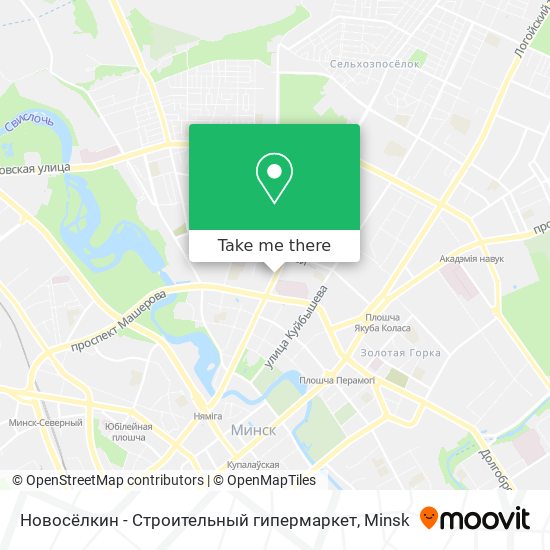 Новосёлкин - Строительный гипермаркет map