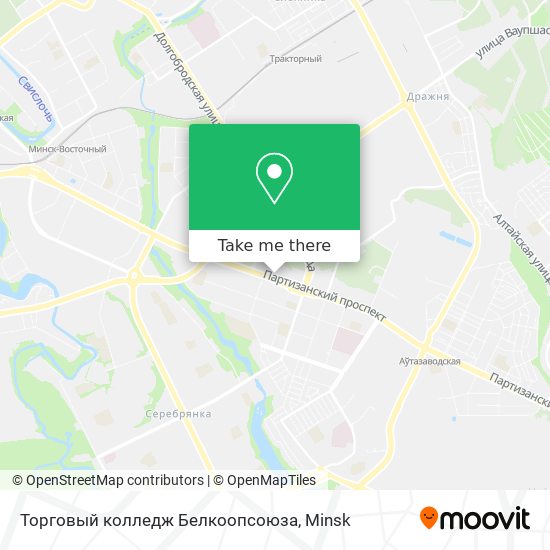 Торговый колледж Белкоопсоюза map