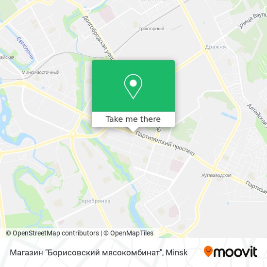 Магазин "Борисовский мясокомбинат" map