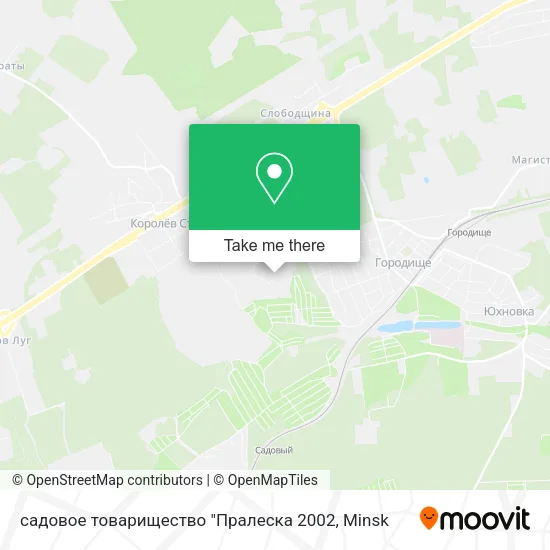садовое товарищество "Пралеска 2002 map
