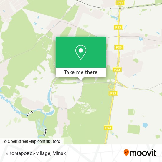 «Комарово» village map