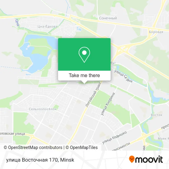 улица Восточная 170 map