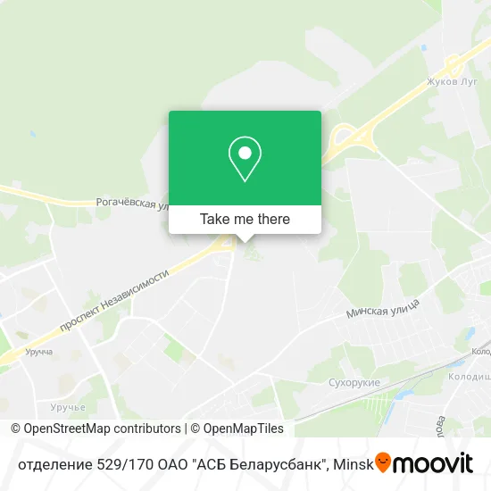 отделение 529 / 170 ОАО "АСБ Беларусбанк" map