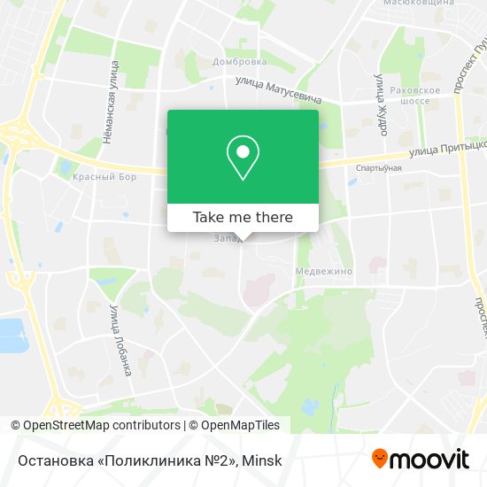 Остановка «Поликлиника №2» map