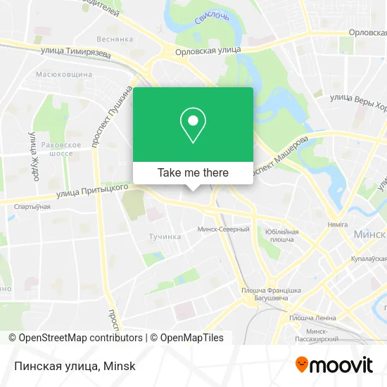 Пинская улица map