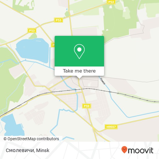 Cмолевичи map