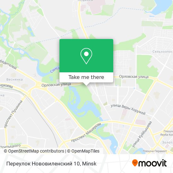 Переулок Нововиленский 10 map