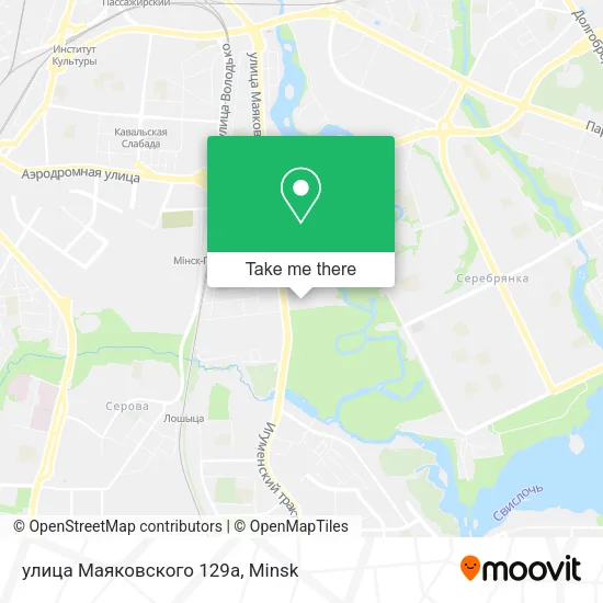 улица Маяковского 129а map