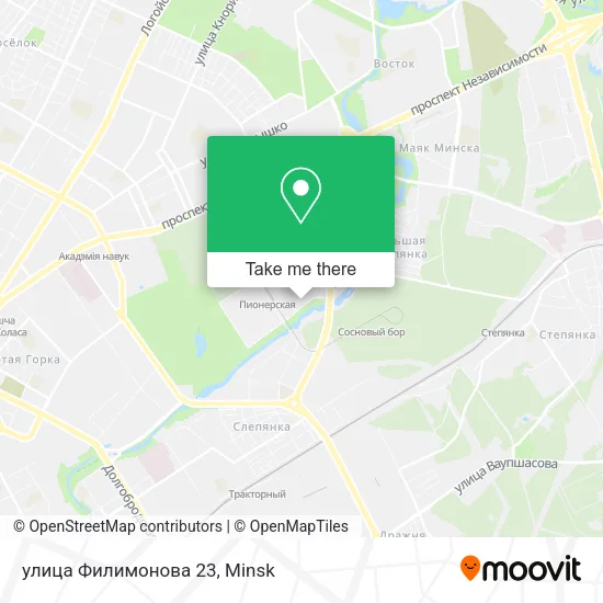 улица Филимонова 23 map