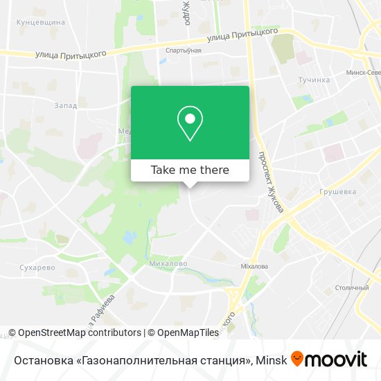 Остановка «Газонаполнительная станция» map