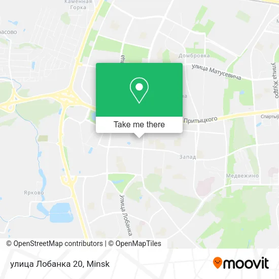 улица Лобанка 20 map