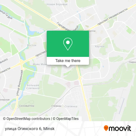 улица Огинского 6 map