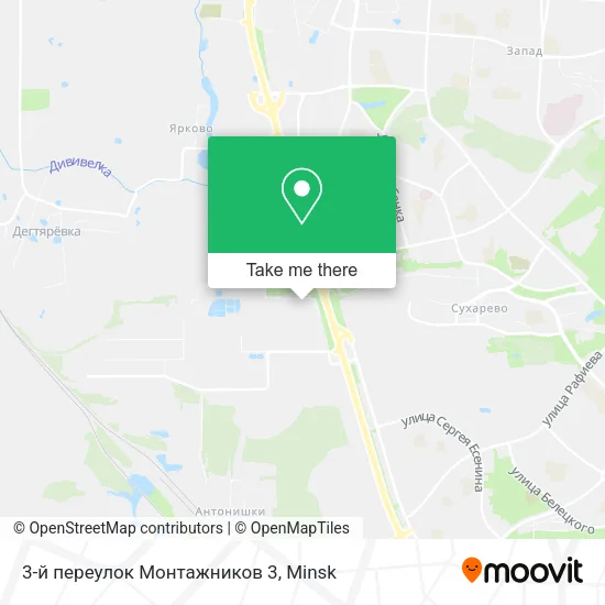 3-й переулок Монтажников 3 map