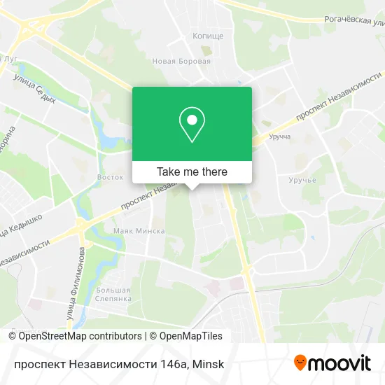 проспект Независимости 146а map