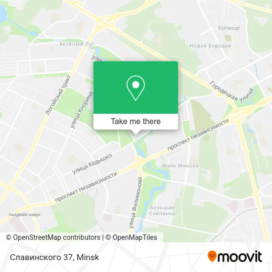 Славинского 37 map
