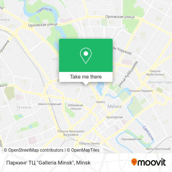 Паркинг ТЦ "Galleria Minsk" map