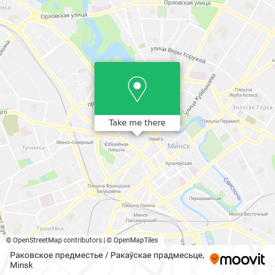 Раковское предместье / Ракаўскае прадмесьце map