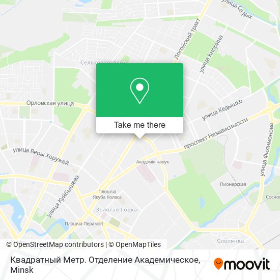 Квадратный Метр. Отделение Академическое map