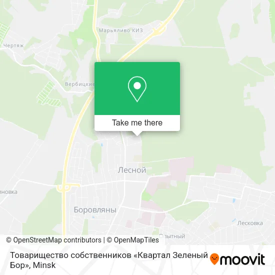 Товарищество собственников «Квартал Зеленый Бор» map