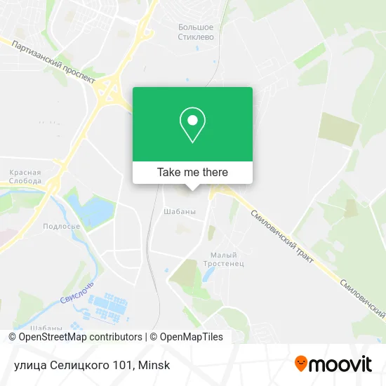 улица Селицкого 101 map