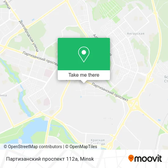 Партизанский проспект 112а map