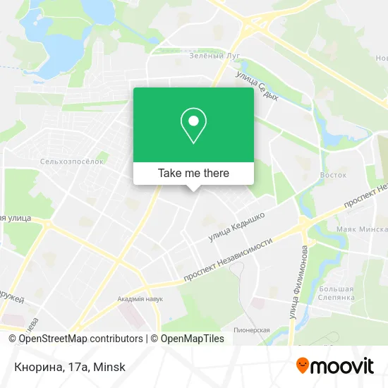 Кнорина, 17а map