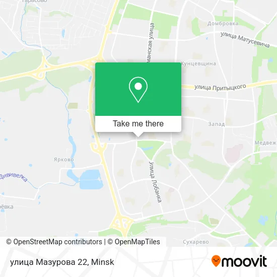 улица Мазурова 22 map