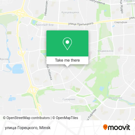 улица Горецкого map
