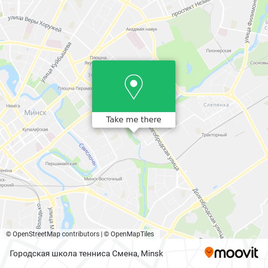 Городская школа тенниса Смена map