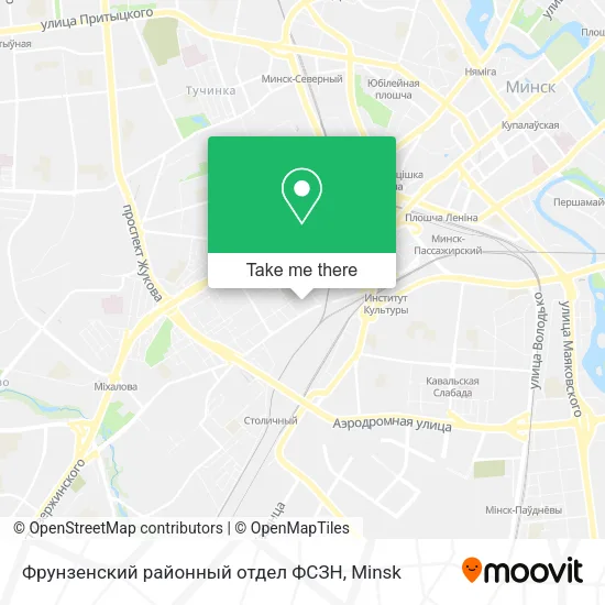 Фрунзенский районный отдел ФСЗН map