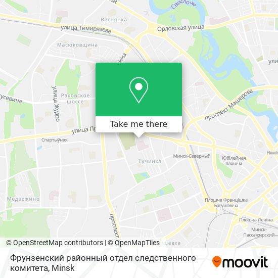 Фрунзенский районный отдел следственного комитета map