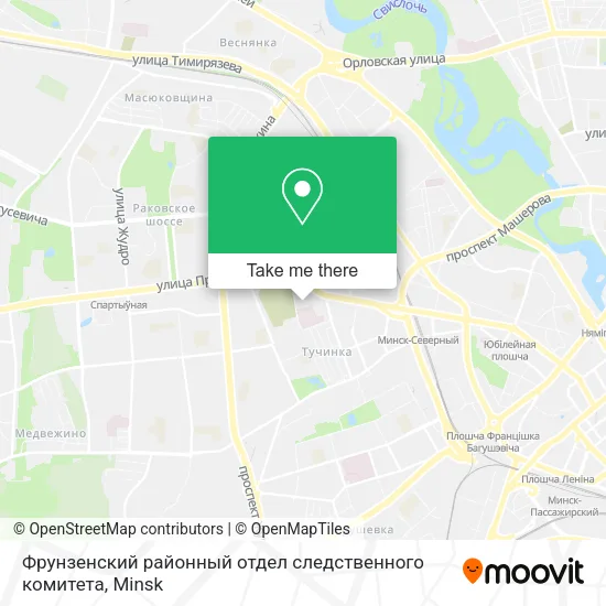 Фрунзенский районный отдел следственного комитета map
