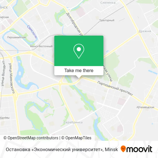Остановка «Экономический университет» map