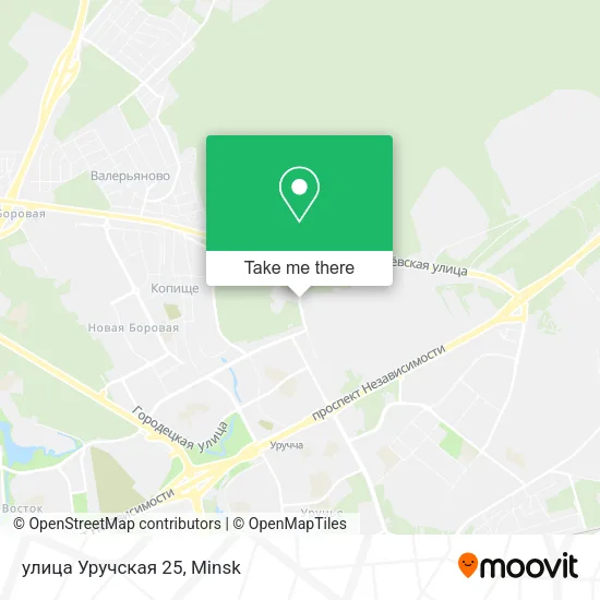 улица Уручская 25 map